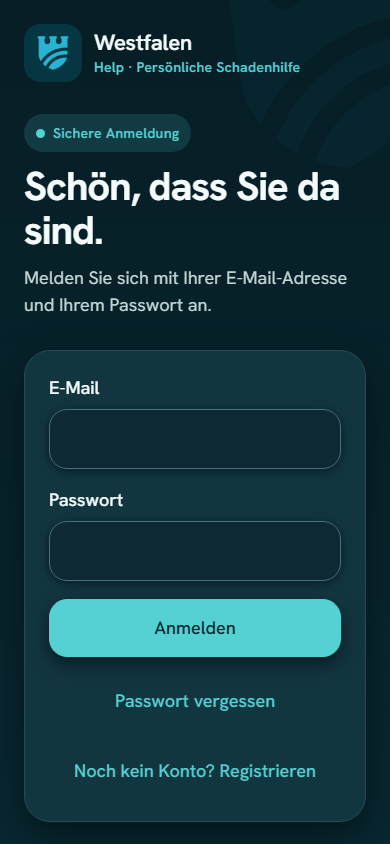 Sichere Anmeldung in der App